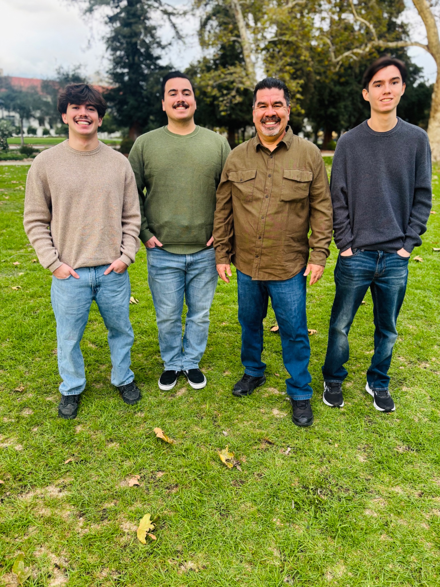 Dr. Fermín Jaramillo with his three sons