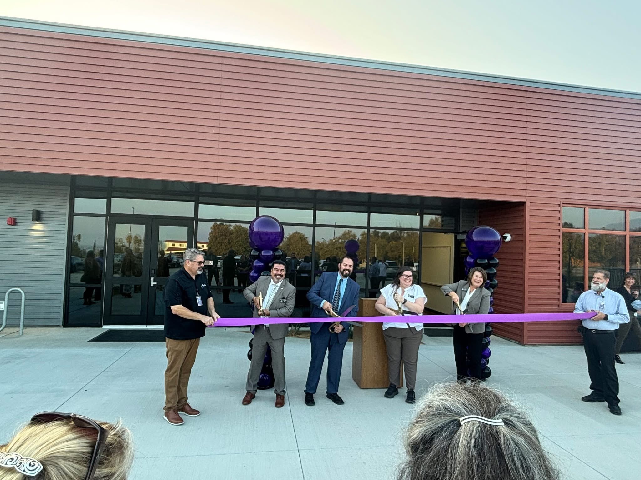 Dr. Jaramillo at a school ribbon cutting
